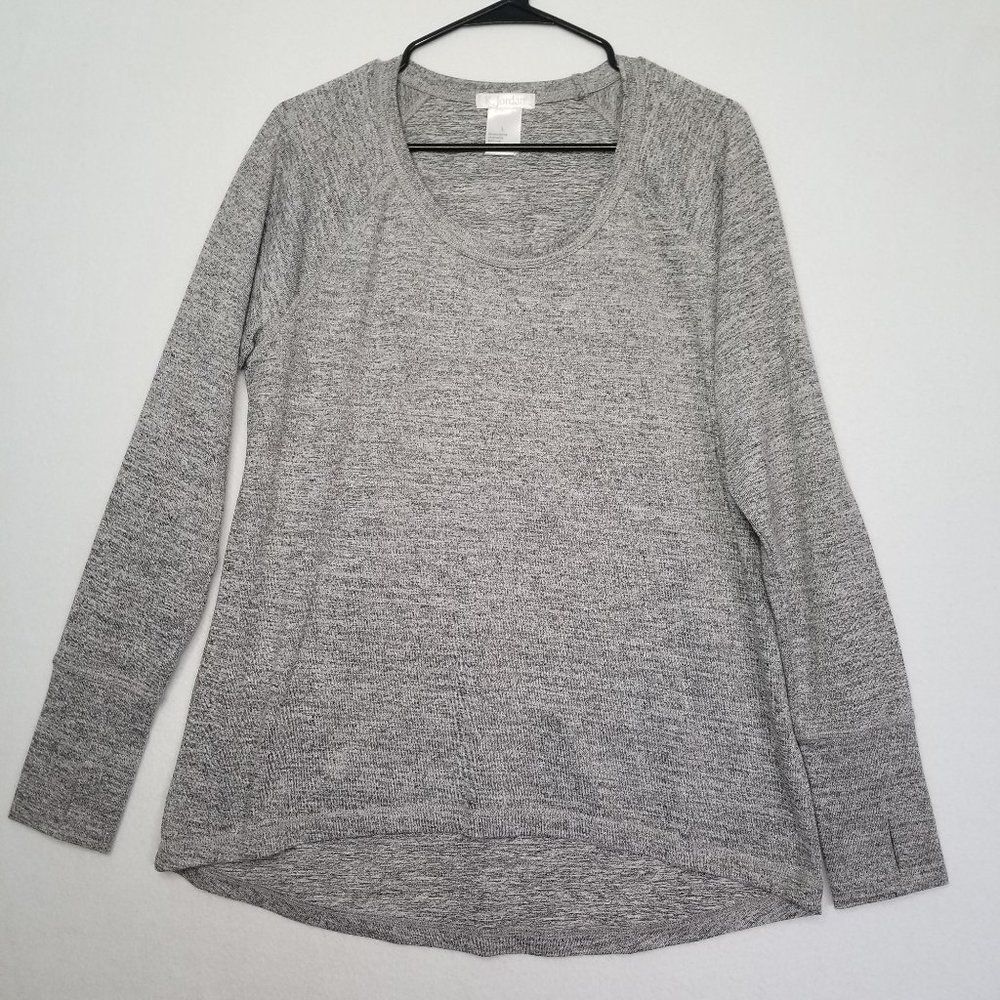K. Jordan Gray Long Sleeve Top Women's Large